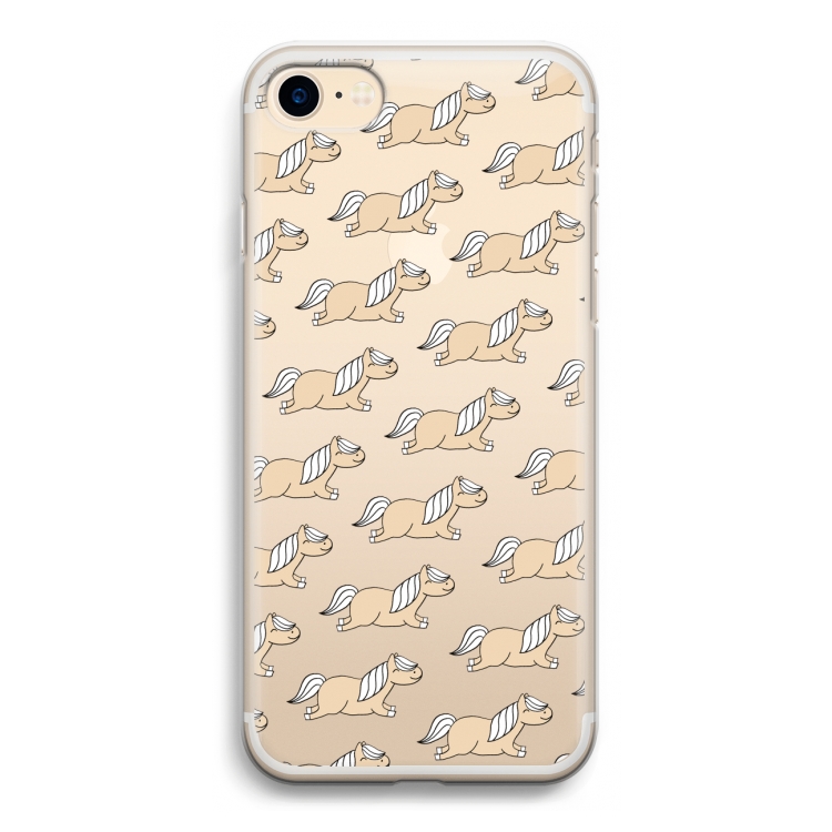 Ponys: iPhone 7 Transparant Hoesje