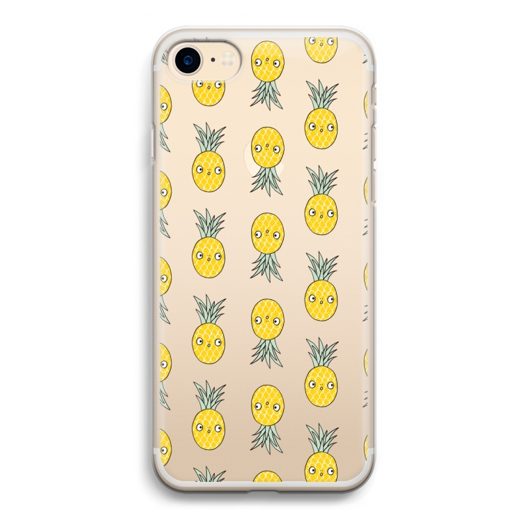 Ananas: iPhone 7 Transparant Hoesje