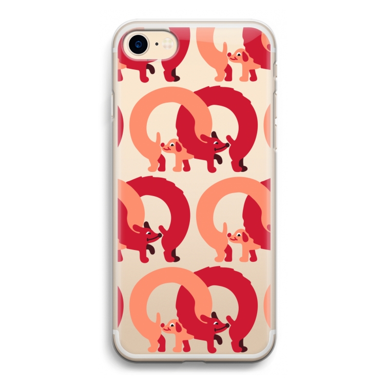 Dogs: iPhone 7 Transparant Hoesje