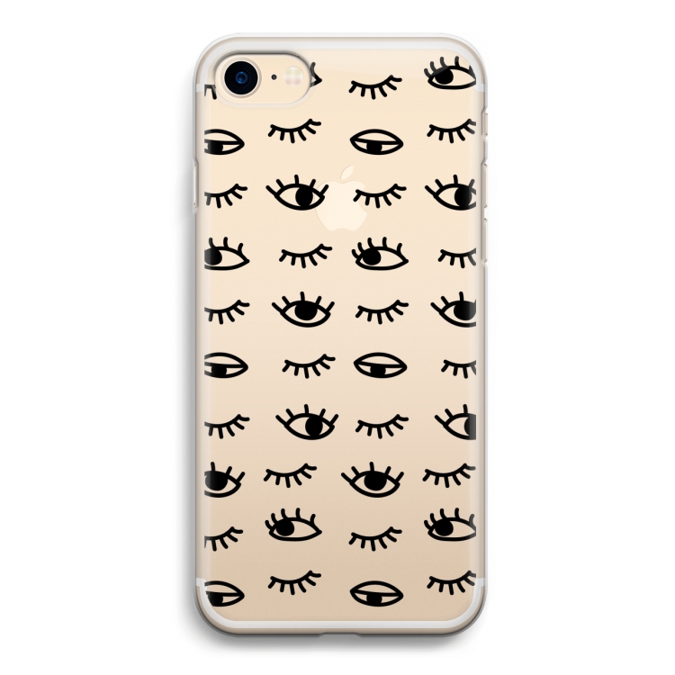 Eye pattern #2: iPhone 7 Transparant Hoesje