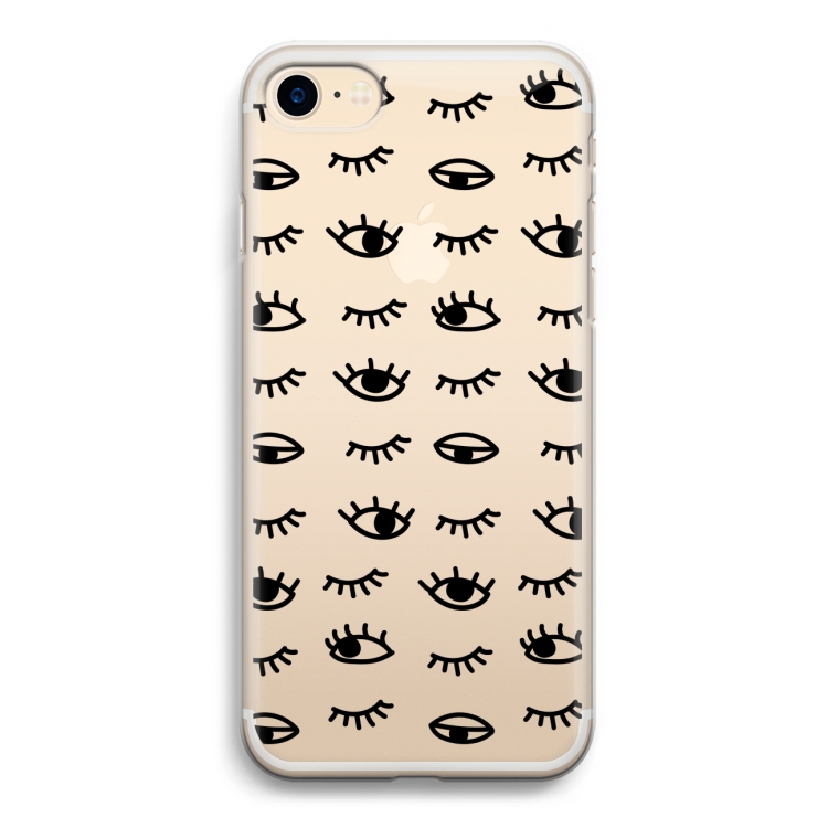 Eye pattern #2: iPhone 7 Transparant Hoesje