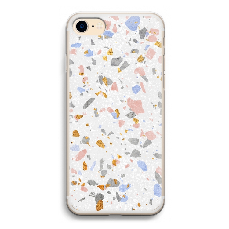 Terrazzo N°8: iPhone 7 Transparant Hoesje