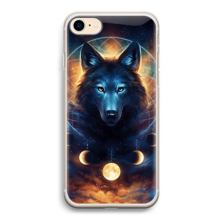 Wolf Dreamcatcher: iPhone 7 Transparant Hoesje