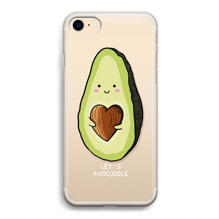 Avocuddle: iPhone 7 Transparant Hoesje