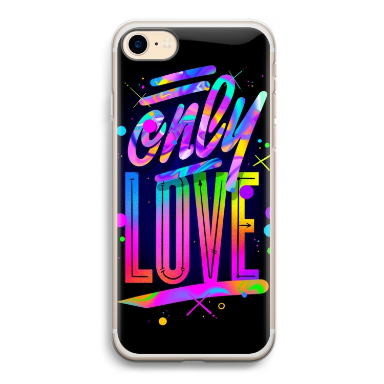 Only Love: iPhone 7 Transparant Hoesje