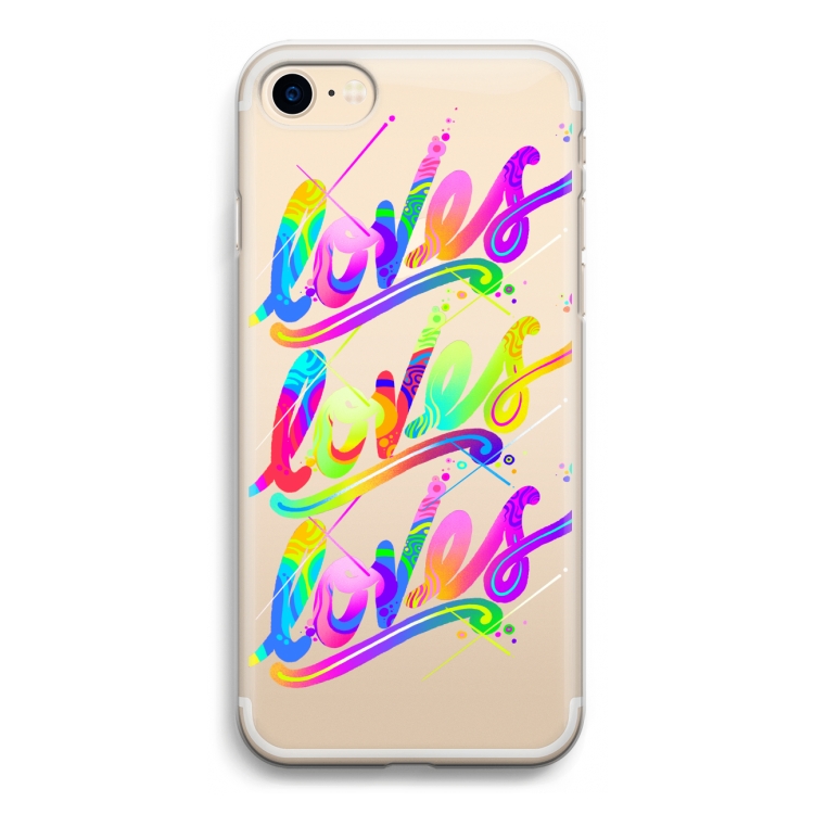 Loves: iPhone 7 Transparant Hoesje