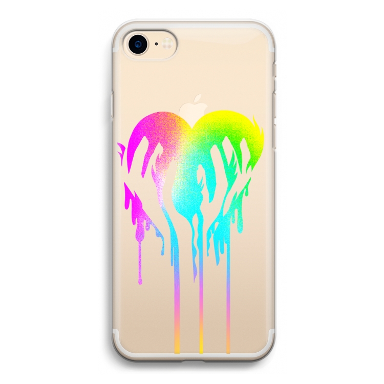 Hold My Heart: iPhone 7 Transparant Hoesje