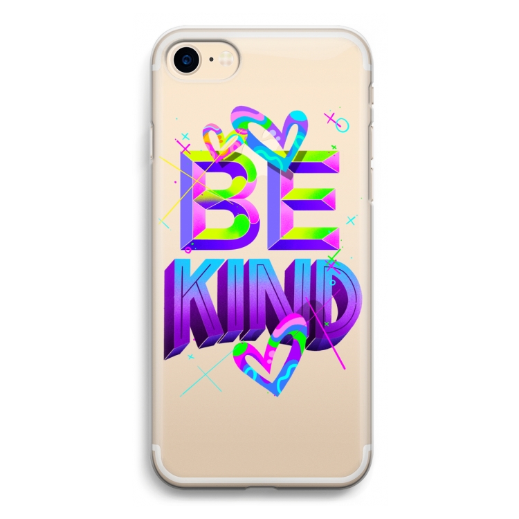 Be Kind: iPhone 7 Transparant Hoesje