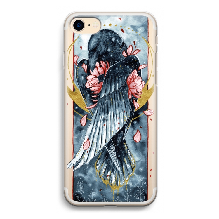 Golden Raven: iPhone 7 Transparant Hoesje