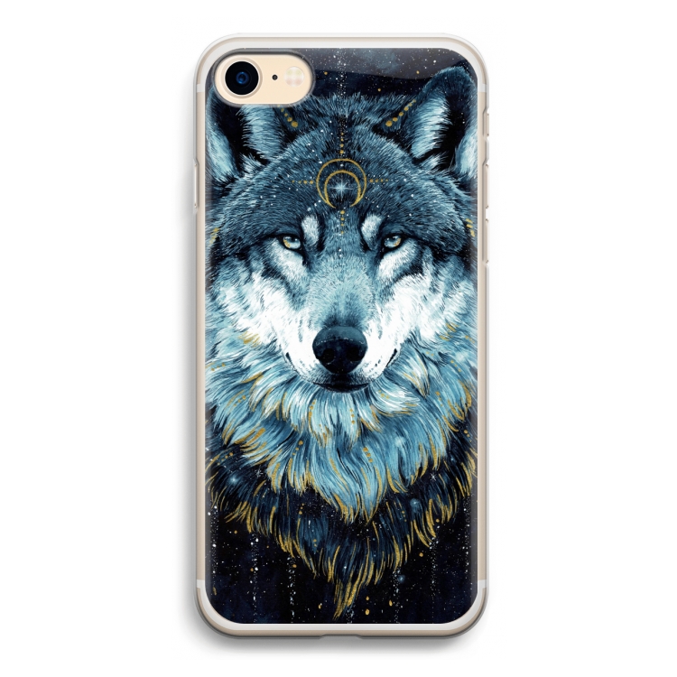 Darkness Wolf: iPhone 7 Transparant Hoesje