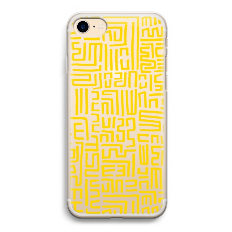 Majorelle Blue Print: iPhone 7 Transparant Hoesje