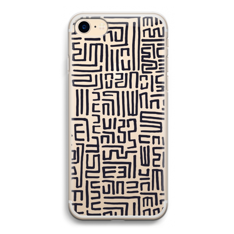 Moroccan Print: iPhone 7 Transparant Hoesje