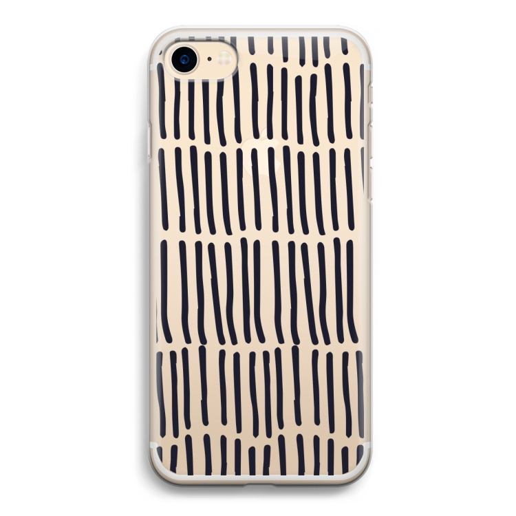 Moroccan stripes: iPhone 7 Transparant Hoesje