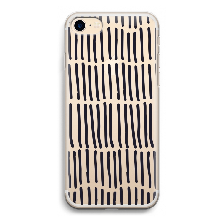 Moroccan stripes: iPhone 7 Transparant Hoesje