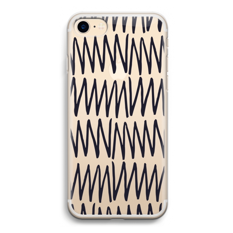 Marrakech Zigzag: iPhone 7 Transparant Hoesje