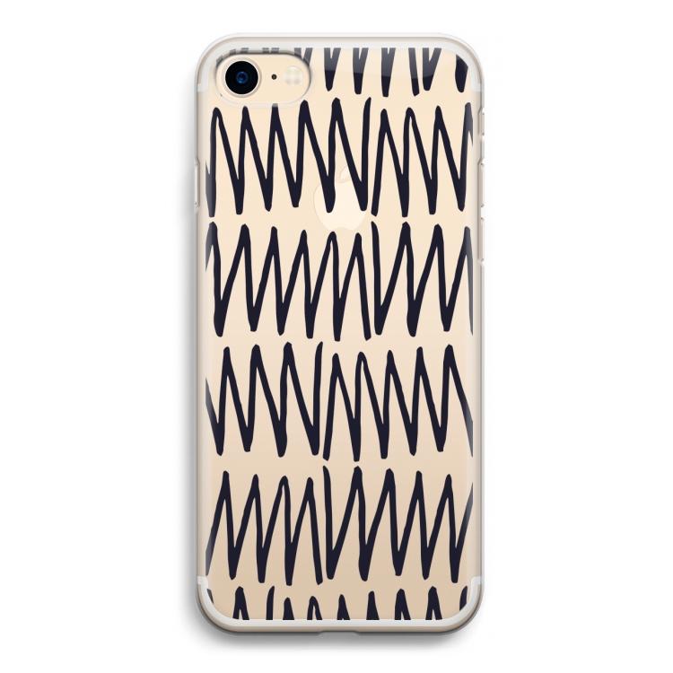 Marrakech Zigzag: iPhone 7 Transparant Hoesje