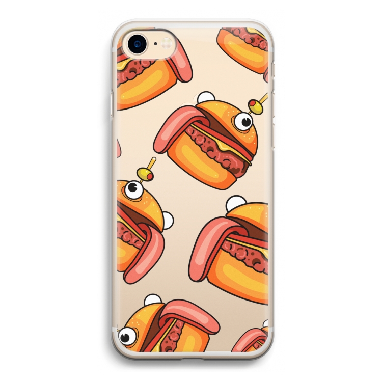 Hamburger: iPhone 7 Transparant Hoesje