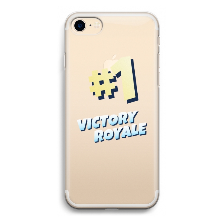 Victory Royale: iPhone 7 Transparant Hoesje