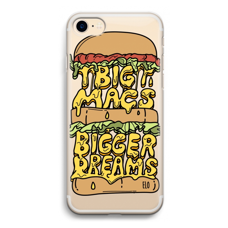 Big Macs Bigger Dreams: iPhone 7 Transparant Hoesje