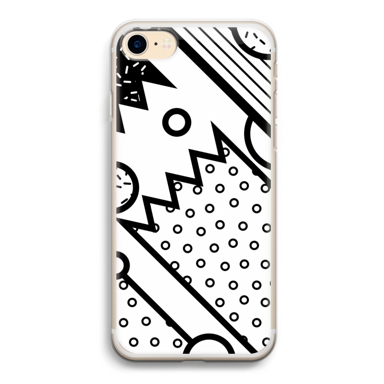Pop Art #4: iPhone 7 Transparant Hoesje