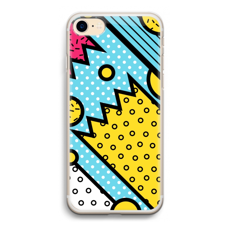 Pop Art #1: iPhone 7 Transparant Hoesje