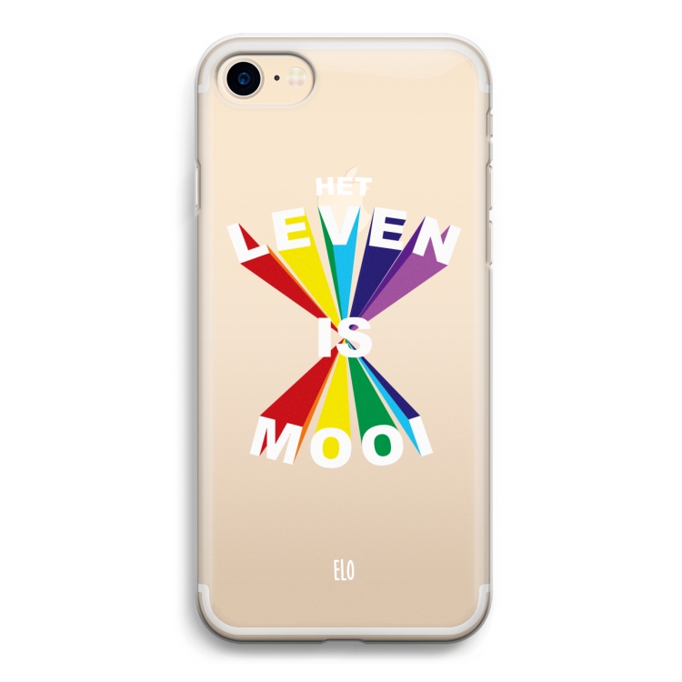 Het Leven Is Mooi: iPhone 7 Transparant Hoesje