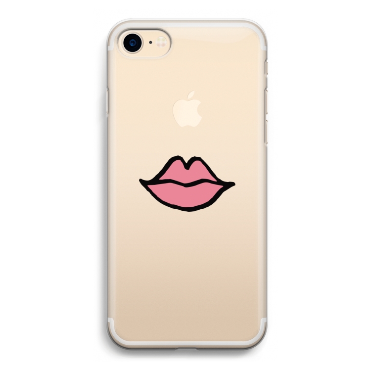 Kusje: iPhone 7 Transparant Hoesje