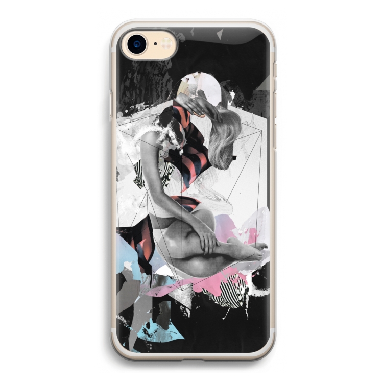 Camouflage de sommeil: iPhone 7 Transparant Hoesje