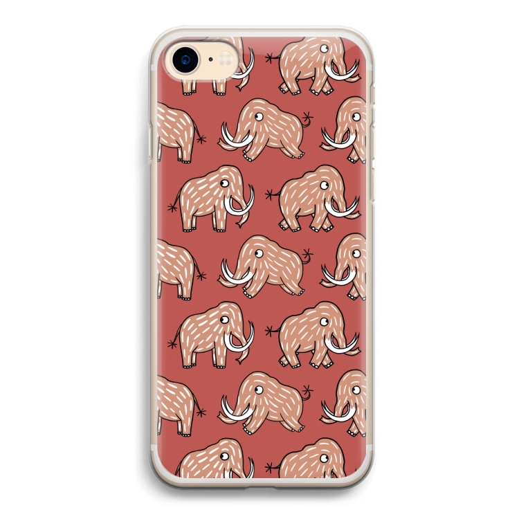 Mammoet: iPhone 7 Transparant Hoesje