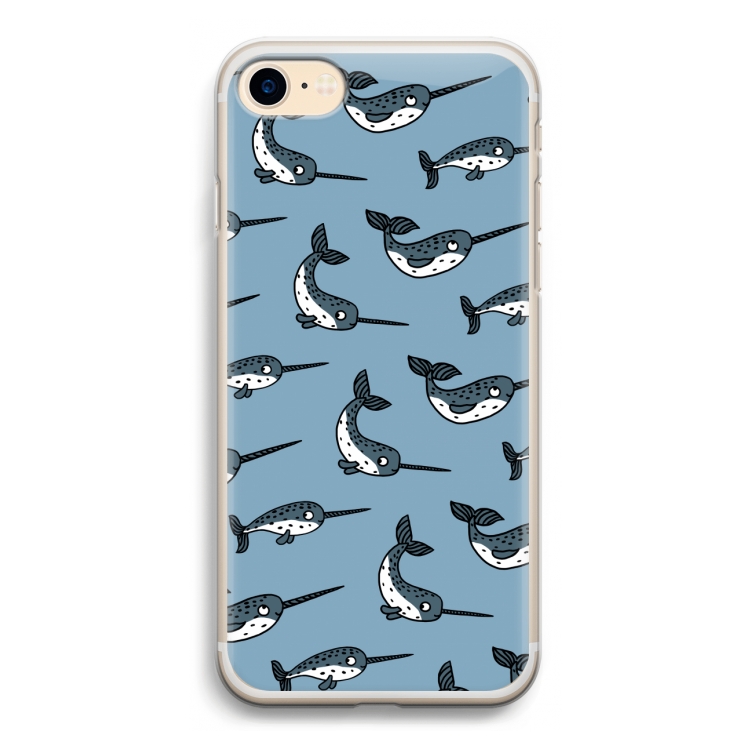 Narwhal: iPhone 7 Transparant Hoesje