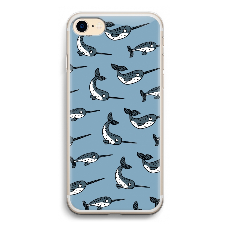 Narwhal: iPhone 7 Transparant Hoesje
