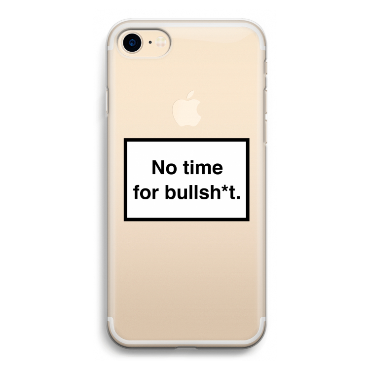 No time: iPhone 7 Transparant Hoesje