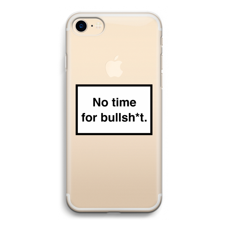 No time: iPhone 7 Transparant Hoesje