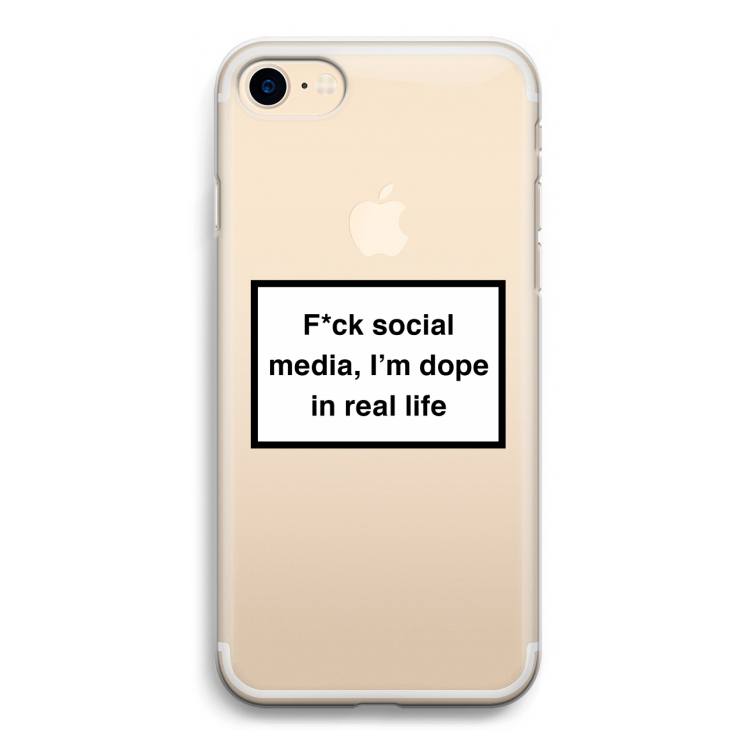 I'm dope: iPhone 7 Transparant Hoesje