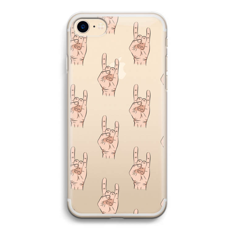 Rock: iPhone 7 Transparant Hoesje