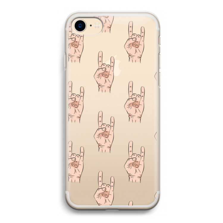 Rock: iPhone 7 Transparant Hoesje