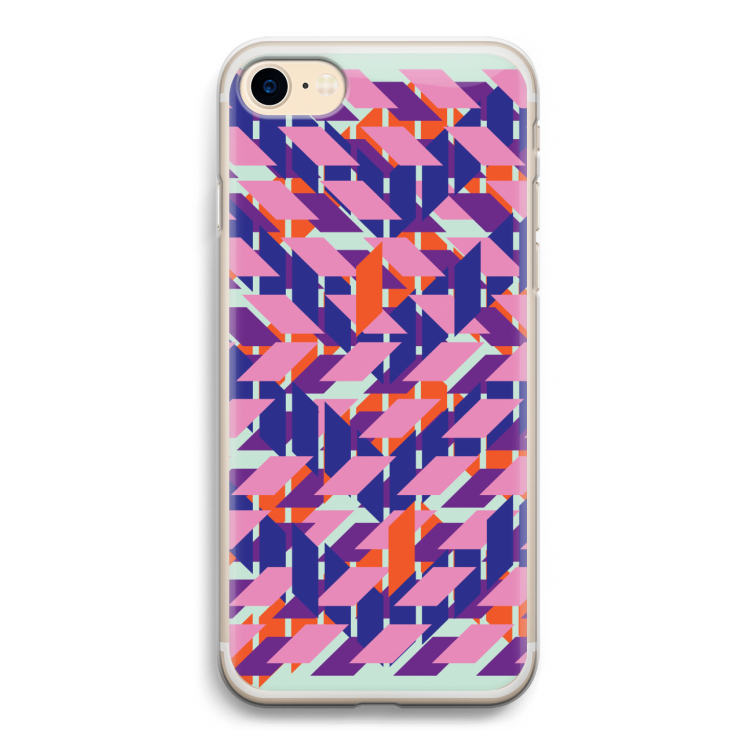 Skew Blush 3: iPhone 7 Transparant Hoesje