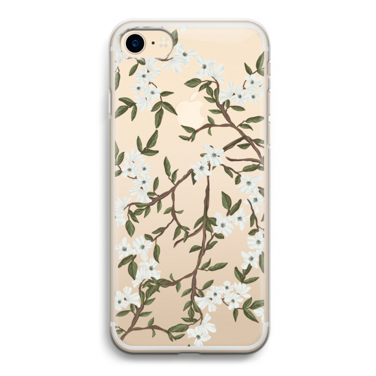 Blossoming spring: iPhone 7 Transparant Hoesje