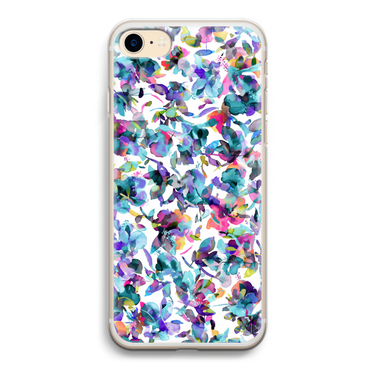 Hibiscus Flowers: iPhone 7 Transparant Hoesje