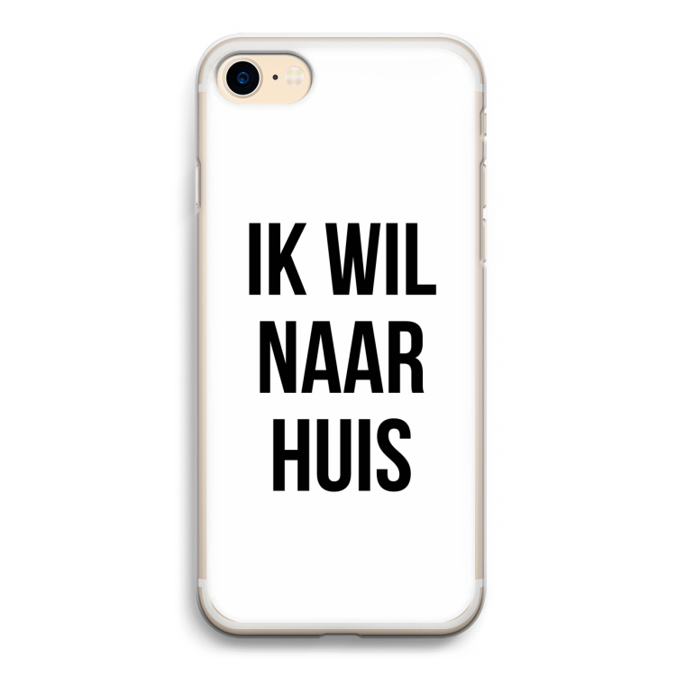 Ik wil naar huis: iPhone 7 Transparant Hoesje