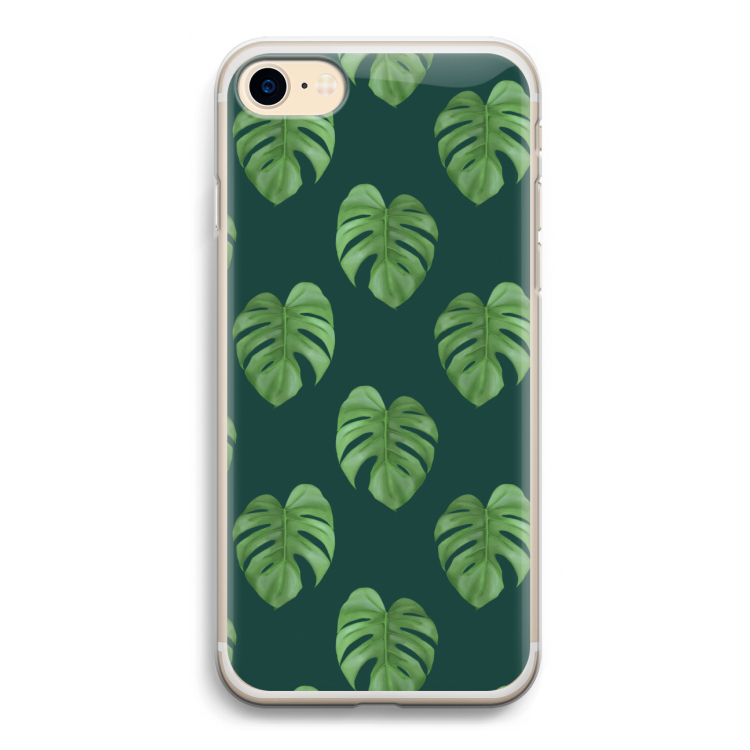 Monstera leaves: iPhone 7 Transparant Hoesje