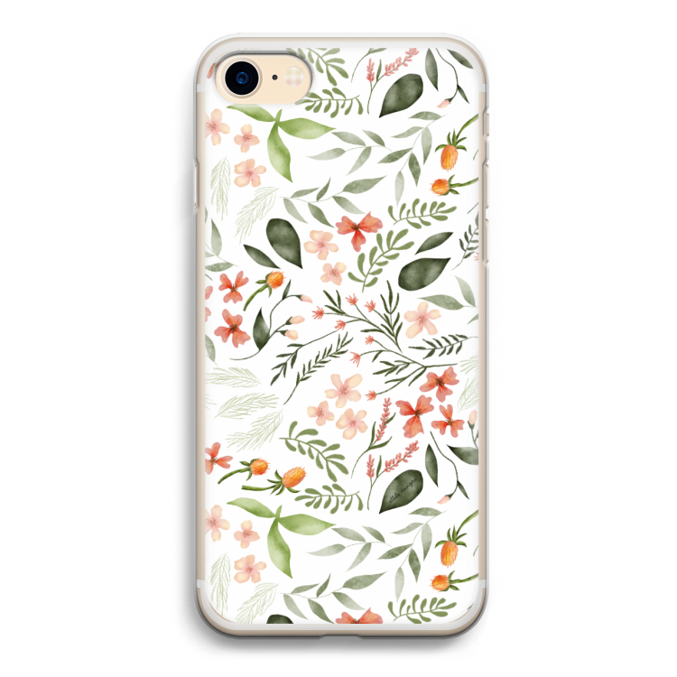 Sweet little flowers: iPhone 7 Transparant Hoesje