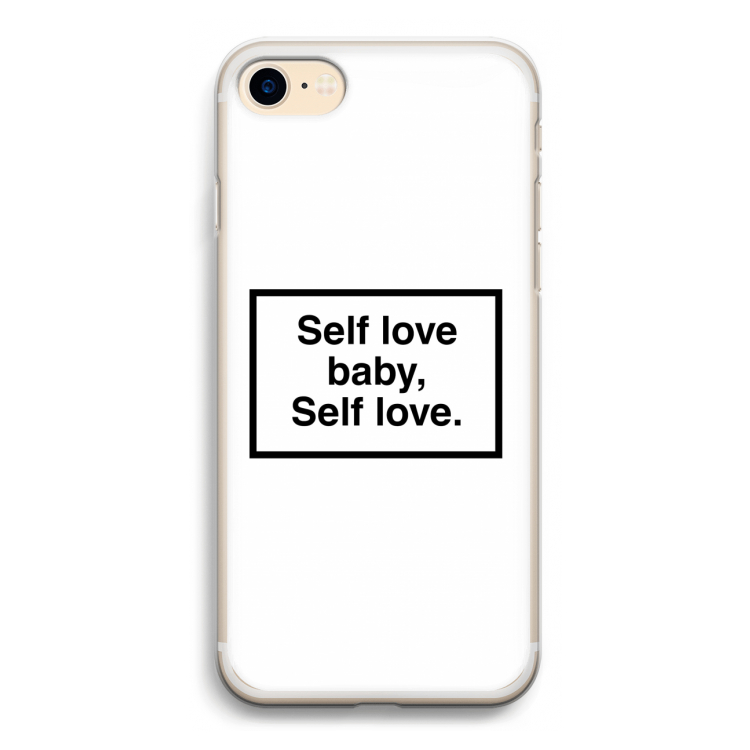 Self love: iPhone 7 Transparant Hoesje