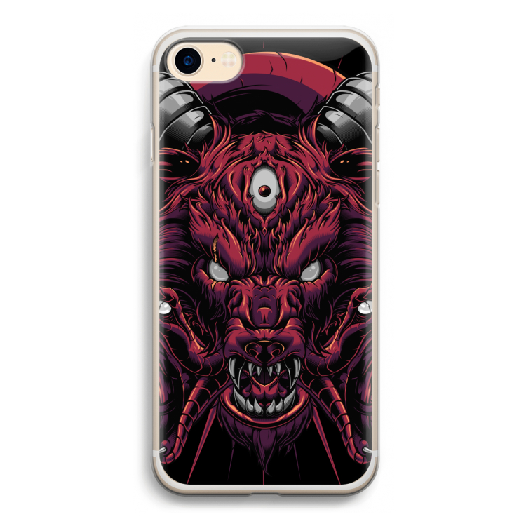 Hell Hound and Serpents: iPhone 7 Transparant Hoesje