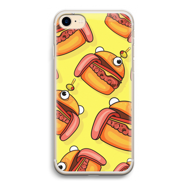 Hamburger: iPhone 7 Transparant Hoesje