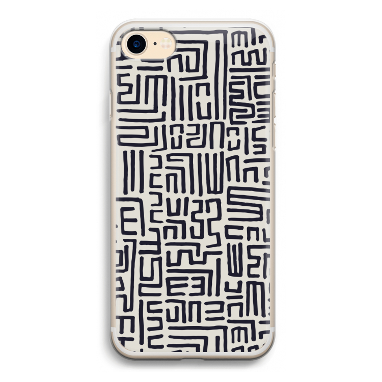 Moroccan Print: iPhone 7 Transparant Hoesje