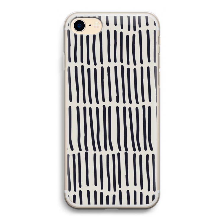 Moroccan stripes: iPhone 7 Transparant Hoesje