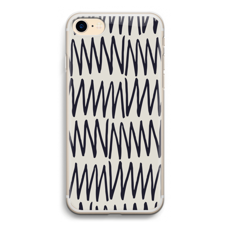 Marrakech Zigzag: iPhone 7 Transparant Hoesje