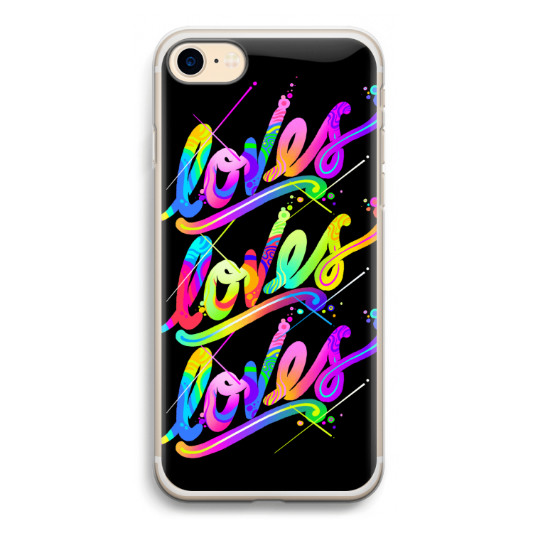 Loves: iPhone 7 Transparant Hoesje