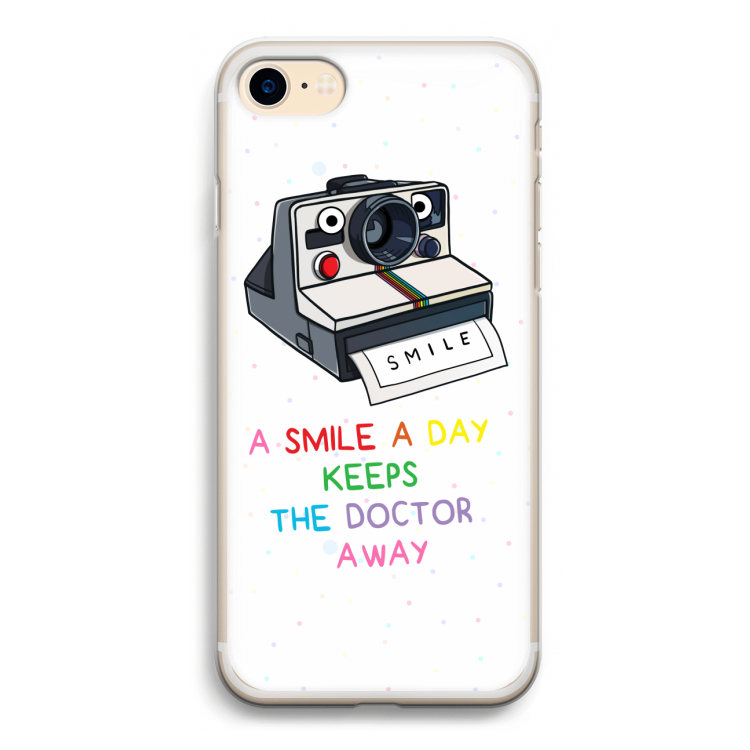 Smile: iPhone 7 Transparant Hoesje